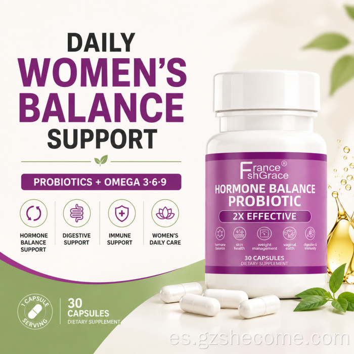 El probiótico Shecome Balance para mujeres apoya la salud intestinal